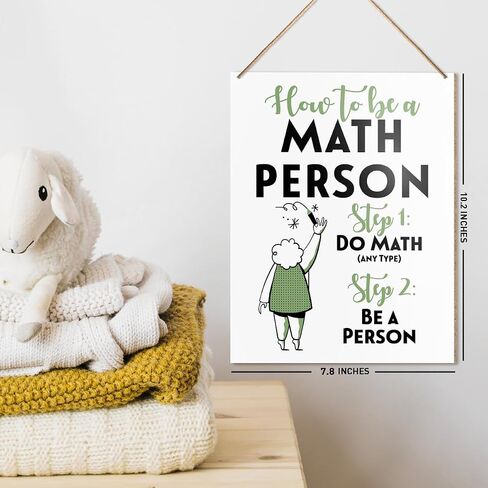 UDNADKEX English Classroom Wall Sign Hanging Decor, High School Middle School English Class Classroom Wooden Decor Writing Decoration, Gift for English Teacher in Saudi Arabia