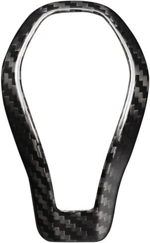 Real Carbon Fiber Gear Shift Knob Cover Shifter Trim fit for Infiniti Q50 2019-2020 Q60 2016-2022 QX60 2016-2020 QX80 2018-2022 (Black) in Saudi Arabia