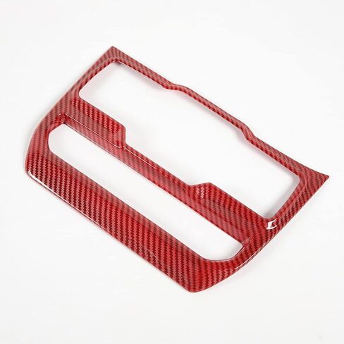 JeCar Red Carbon Fiber Center Console Window Control Panel Trim Cover for 2018-2024 Jeep Wrangler JL JLU Gladiator JT Interior Accessories in Kuwait