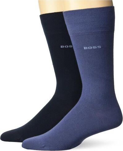 BOSS Men's 2-Pack Regular Length Socks in Stretch Yarns in Saudi Arabia