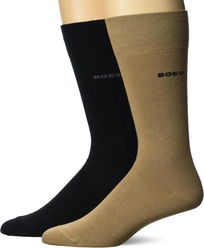 BOSS Men's 2-Pack Regular Length Socks in Stretch Yarns in Saudi Arabia