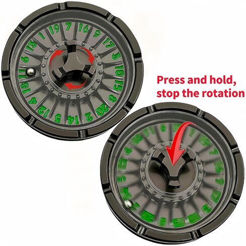 D20 Roulette dice, Unique dice Spinner , Metal D&D Dice Set, Perfect for D&D Dungeons and Dragons, RPG and Pathfinder Role Playing Games ( Gold ) in Saudi Arabia