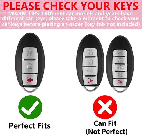 Key Fob Cover with Diamond Keychain for Nissan Car Key Shell Compatible with Nissan Altima Rogue Sentra Pathfinder Frontier Maxima Titan Murano Kicks Juke Versa Armada (3 Buttons-Purple Heart) in Saudi Arabia