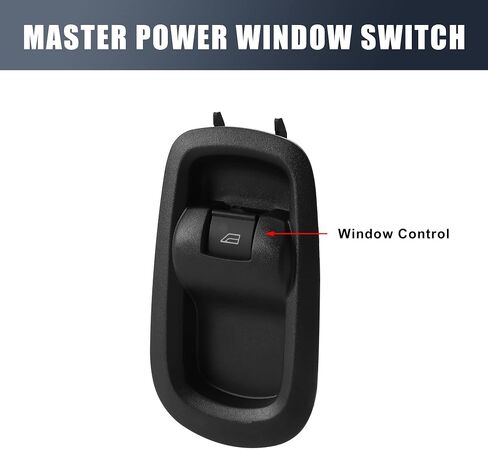 X AUTOHAUX Passenger Power Window Switch for Ford Transit Mk8 2014-2020 Custom 2012+ BK2T-14529-AB BK2T14529 Door Power Window Control Switch Regulator Button Black in Saudi Arabia