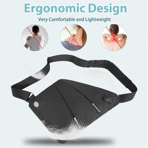 Aisbei Anti Theft Travel Bag Waterproof Crossbody Bags for Women Slim Sling Bag for Men Theft Proof Crossbody Bag in Saudi Arabia