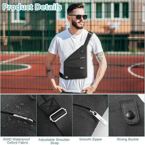 Aisbei Anti Theft Travel Bag Waterproof Crossbody Bags for Women Slim Sling Bag for Men Theft Proof Crossbody Bag in Saudi Arabia