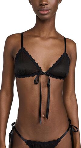 hanky panky Women's Dotted Tulle Front Tie Bralette in Saudi Arabia