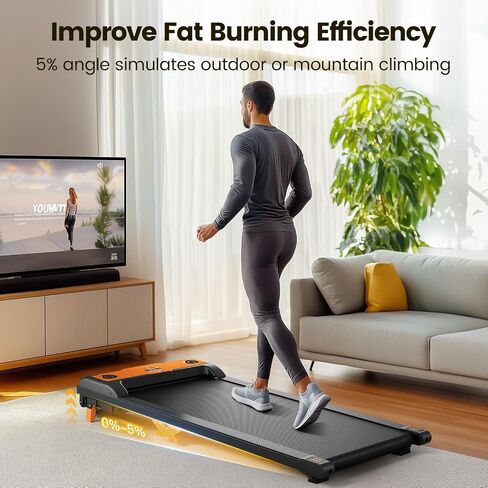 Walking Pad, Under Desk Treadmill for Home and Office, 4 in 1 Portable Treadmill with Incline for Walking, Jogging, Running and Climbing in Saudi Arabia
