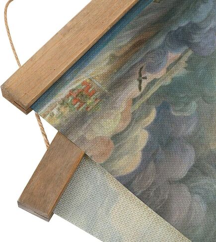 Anime Poster Frame Scroll Poster Wall Hanging Decor Paintings Wood Frame Kit Hanger for Living Room Bedroom Decor 13x20in in Saudi Arabia