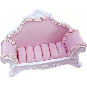 1PCS Sofa-Shaded Rings Holder Jewelry Storage Creative Engagement Rings Organizer Valentines Day Ring Display Wedding Party Decoraction（Pink）