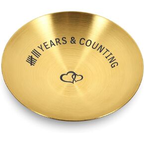 Valentines Day 8 Year Bronze Anniversary Giifts, Bronze Gifts for 8th Anniversary Wedding Anniversary 4'' Ring Holder Anniversary for Couple Bronze Gifts Valentines Day Birthday Gifts for Wife Husband