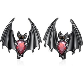 Bat Earrings 925 Sterling Silver Gothic Bat Stud Earrings Gothic Jewelry Gifts for Women
