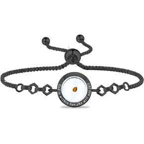 FAADBUK Christian Mustard Seed Bracelet Christian Gift Psalm 46:5 God Is Within Her She Will Not Fall Mustard Seed Jewelry Bracelet Religious Gift Jewelry