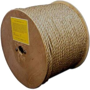 T.W Evans Cordage 25-034 1/2-Inch by 300-Feet Pure Number-1 Manila Rope Reel