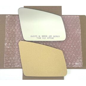 New Replacement Mirror Glass with Full Size Adhesive for Mercedes-Benz B250e C E S CL CLA CLS GLA GLC63 AMG GLK Class Passenger Side View Right RH