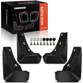 A-Premium Set of 4PCS Mud Flaps Splash Guards Mudguards Mudflaps with Hardware Kits Accessory Compatible with Hyundai Santa Fe 2024, Front and Rear (Driver & Passenger Side)