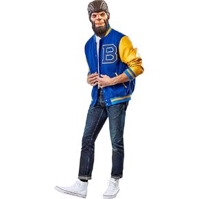 Rubies Adult Teen Wolf 1985 Costume Varsity Jacket