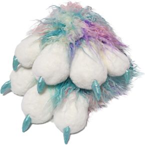 Furryvalley Fursuit Paws Furry Partial Cosplay Fluffy Claw Gloves Costume Lion Bear Props for Kids Adults (Colorful)