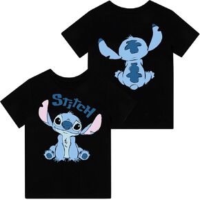 Disney Womens Stitch Shirt | Lilo and Stitch T Shirt | Cotton Tshirts for Women | Short Sleeve Women's Tshirt