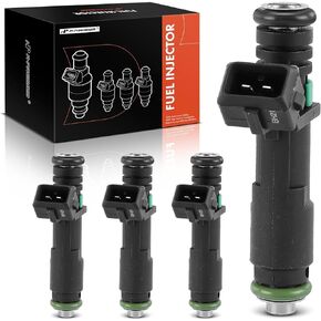 A-Premium Set of 4 Fuel Injectors Compatible with Chevrolet Spark 2012, Spark Classic 2016-2017, Beat 2018-2020, 1.2L, Replace# 25186566, 25194429