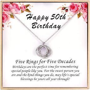 Birthday Gifts for Women, 30TH 40TH 50TH 60TH 70TH 80TH 90TH Birthday Gifts, Happy Birthday Necklace, 925 Sterling Silver Birthday Necklace, Birthday Jewelry for Women