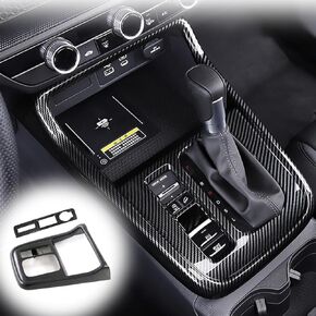 2PCS Center Console Frame Gear Shift Panel Cover Trim for Honda CRV CR-V 2023 2024 2025 - ABS Wood Grain Sport Interior Accessories