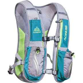 AONIJIE 5.5L Running Hydration Vest Pack with 6 Safety Pockets Adjustable & Lightweight Hydration Backpack for Marathon Race Hiking Cycling