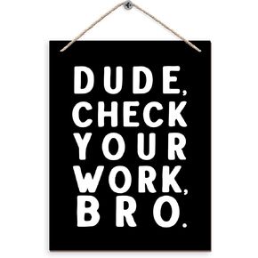 DUXMNAMG Funny High School Classroom Hanging Wooden Signs 10x8, Classroom Wall Decor, Middle School Classroom Decor, Classroom Signs, Funny Classroom Hanging Wall Decor for Middle High School