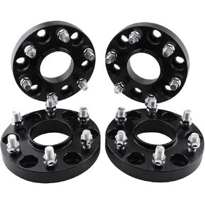 4pcs 6x5.5/6x139.7 Wheel Spacers 1" Compatible for 2019-2024 Ram 1500 77.8mm Hub Bore 6 Lugs M14x1.5 Hubring Spacer