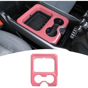 for RAM Carbon Fiber Center Console Cup Holder Panel Trim Cover for Dodge RAM 2018-2023 Carbon Fiber Interior Accessories
