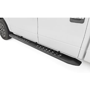Rough Country RPT2 Running Boards for Ford F-150 2WD/4WD Crew Cab (2009-2014) - Slim Profile, Non-Slip Step, Rust Resistant, Easy Install