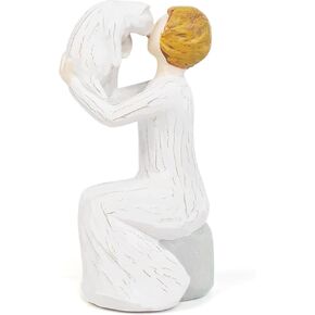 Book Lover Gifts for Women Figurines, Girl Reading Statue Gift for Readers Book Lovers Women Teachers Students, Home Office Bookshelf Decor Sculpted Hand-Painted Figure