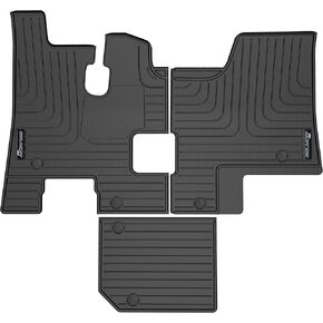 Belmor by Husky Floor Liners Fits 2006-2020 Kenworth W900/W800/T660 for Standard Day Cab, BFM1003M-1
