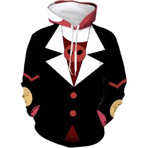 Unisex Hazbi Hotel Hoodies Alastor Hoodie Sweater Hooded Sweatshirts