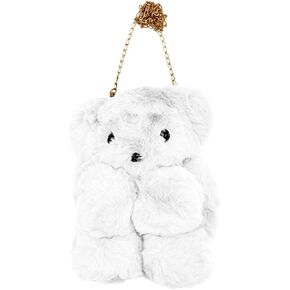 Teddy Bear Fuzzy Faux Fur Versatile Crossbody Bag