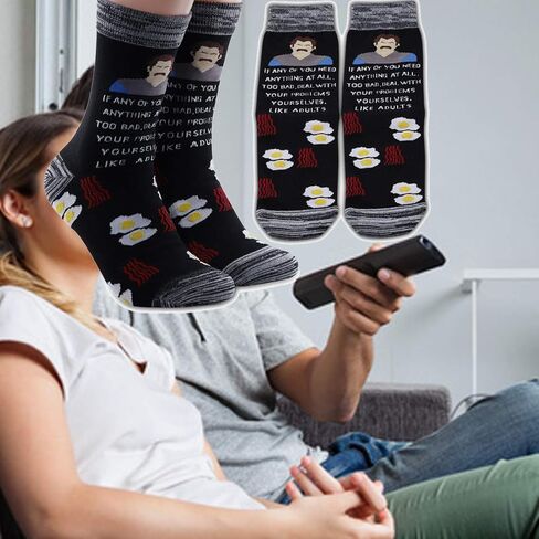LEVLO Swanson Quote Socks If Any of You Need Anything At All Socks in Saudi Arabia