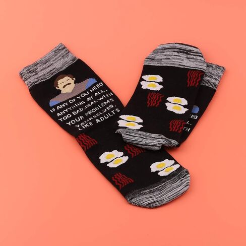 LEVLO Swanson Quote Socks If Any of You Need Anything At All Socks in Saudi Arabia