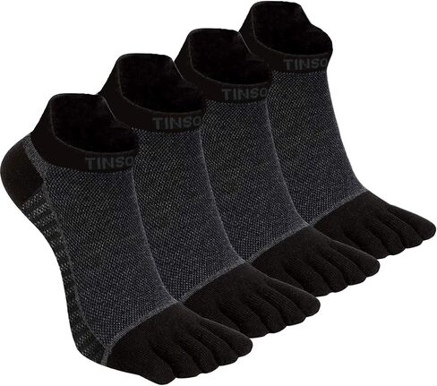 TINSO Toe Socks Cotton Crew Five Finger Socks No Show Athletic Running Socks 7-11 in Saudi Arabia