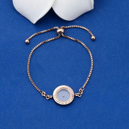 FAADBUK Christian Mustard Seed Bracelet Christian Gift Psalm 46:5 God Is Within Her She Will Not Fall Mustard Seed Jewelry Bracelet Religious Gift Jewelry in Kuwait
