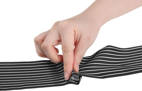 Women Striped Skinny Long Scarves, Simple Satin Silky Neck Scarf Neckerchief Ribbon Hair Band in Saudi Arabia