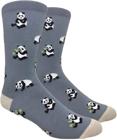 Checkered World Men Cave Trouser Novelty Fun Crew Print Socks for Dress or Casual in Saudi Arabia