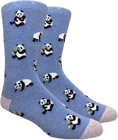 Checkered World Men Cave Trouser Novelty Fun Crew Print Socks for Dress or Casual in Saudi Arabia