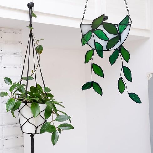Stained Glass Plant Window Hanging (B) in Saudi Arabia