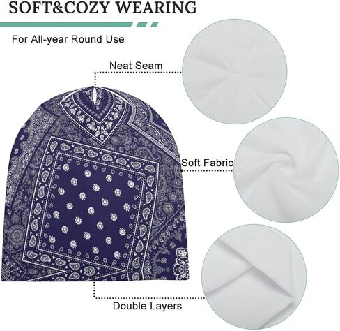 Accnicc Chemo Headwear for Women Beanies Hats Caps Cancer Headwear Hat Head Coverings Wraps Baggy Skull Cap Elastic Stretch in Kuwait