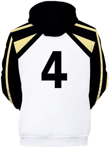 Cos-Animefly Haikyuu Hoodie Costume 3D Printed Pullover Hooded Fashion Novelty Sweatshirt Halloween Cosplay Adult Outfit in Kuwait