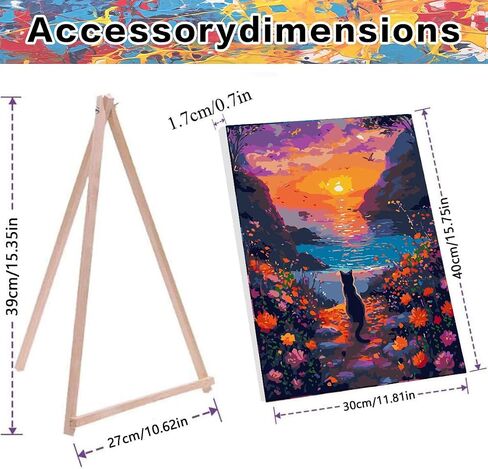 Ekuxom Paint by Numbers Kit for Adults Flowers, Flowers Paint by Numbers on Canvas, Easy Adults' Paint-by-Number Kits, Flower Paint by Numbers for Adults Acrylic Paint Canvas 16x20inch（Without Frame） in Saudi Arabia