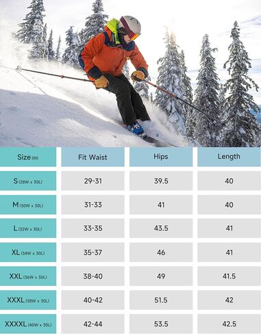 MOURCE Fleece Lined Hiking Pants Men - Waterproof Softshell Outdoor Ski Snow Cargo Pants with Zipper Pockets in Saudi Arabia