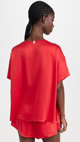 طقم شورت نسائي قصير من الحرير قابل للغسل من Lunya in Kuwait