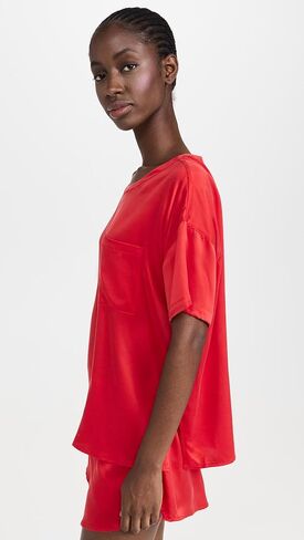 طقم شورت نسائي قصير من الحرير قابل للغسل من Lunya in Kuwait