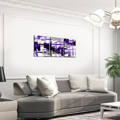 Feelyou 3 Piece Pink Black Grey Framed Canvas Wall Art for Living Room Modern Stripes Wall Decor Abstract Office Wall Decor Abstract Wall Painting Abstract Pictures Artwork for Room Posters Art Modern in Kuwait